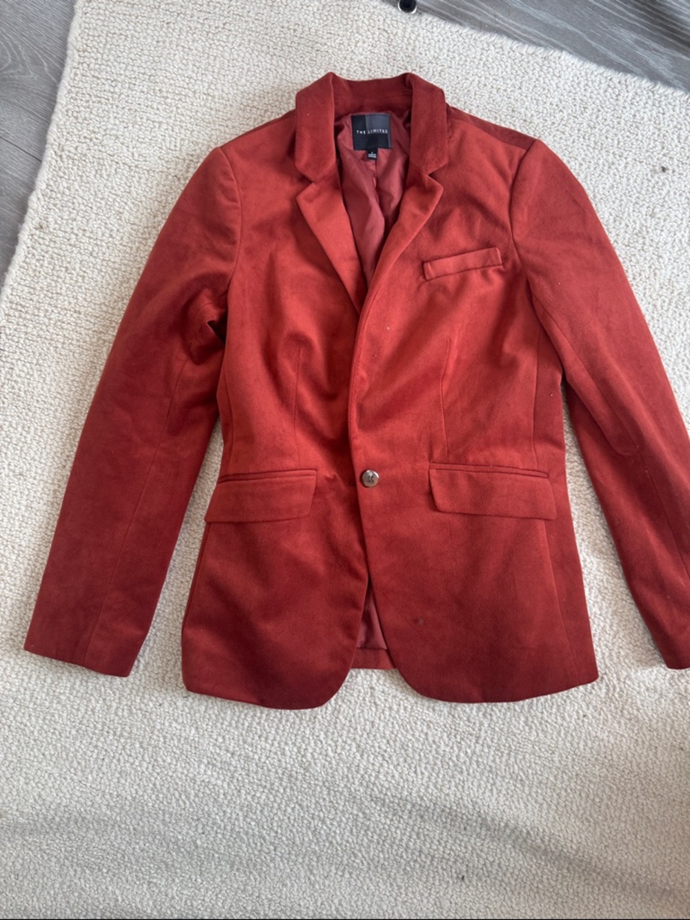 The Limited Women's Burnt Orange Single-Button Blazer